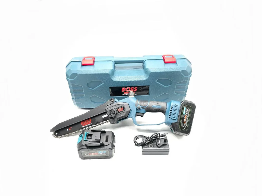 اره زنجیری شارژی ۲۰ سانت براشلس باس مدل 2_197 (پس کرایه)