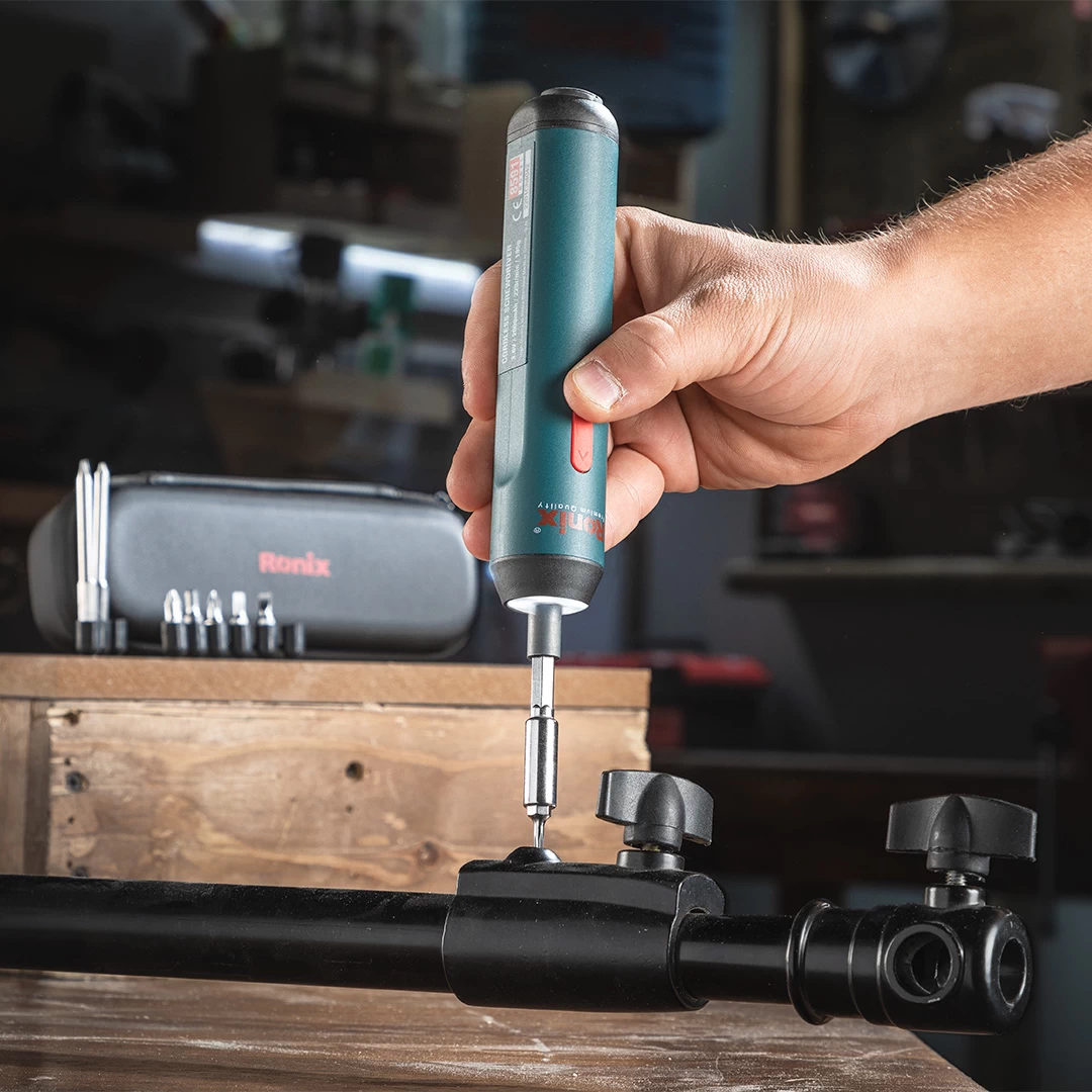 پیچ گوشتی شارژی رونیکس مدل 8591 اتوماتیک ۳.۶ ولت (پس کرایه)